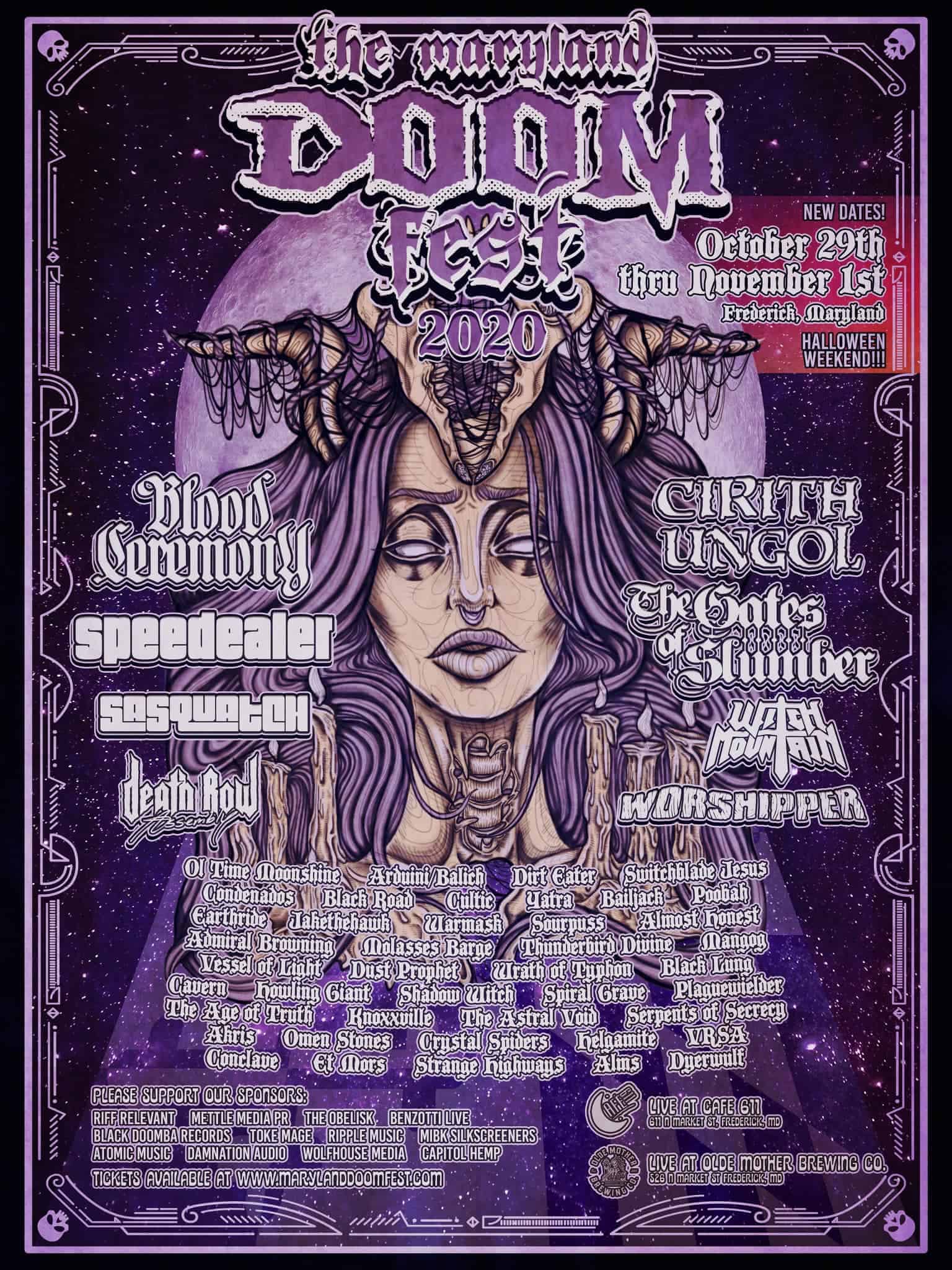 The Maryland Doom Fest 2020 Poster
