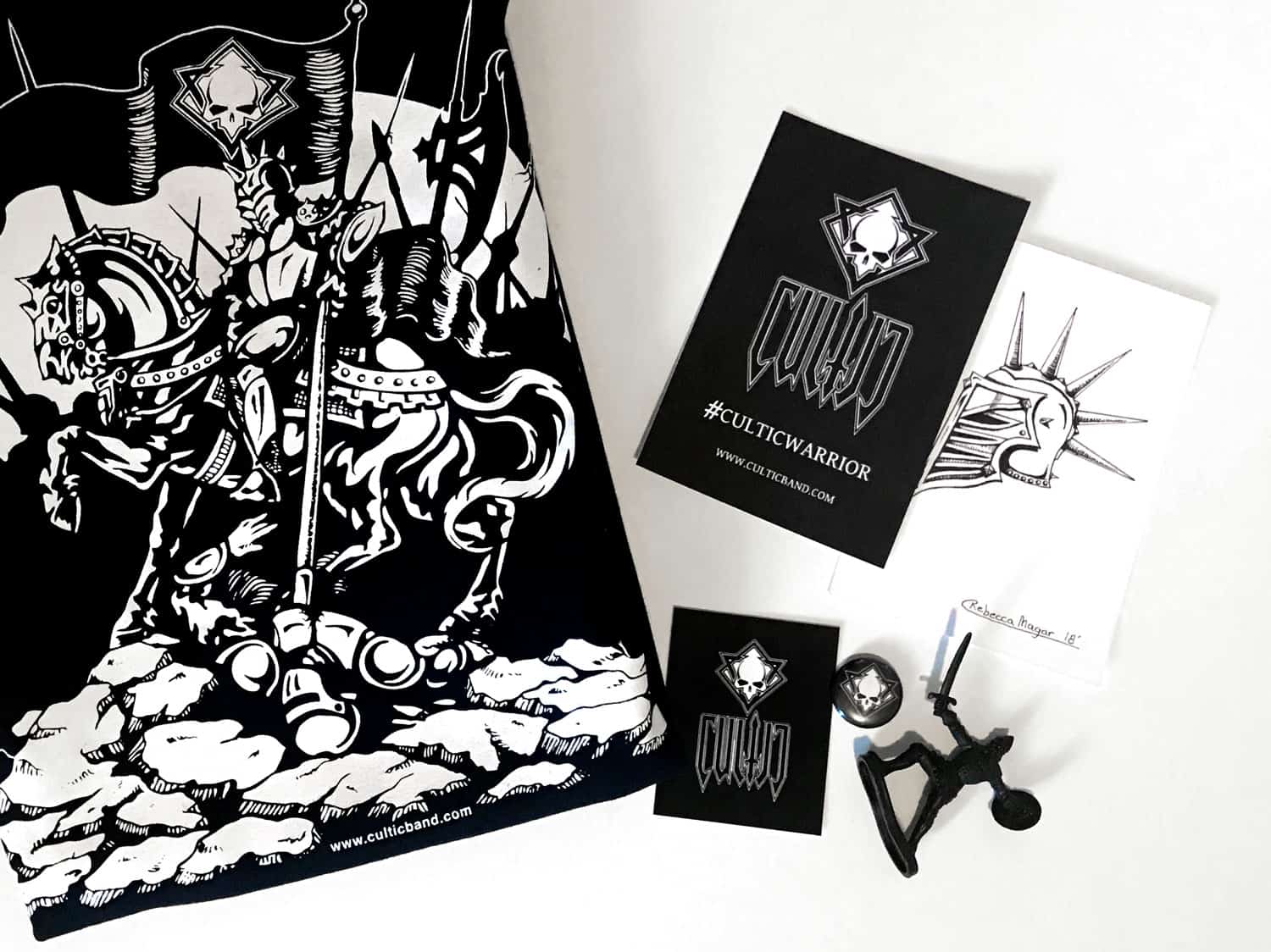 Cultic Warrior Conqueror T-Shirt Package & Weapons