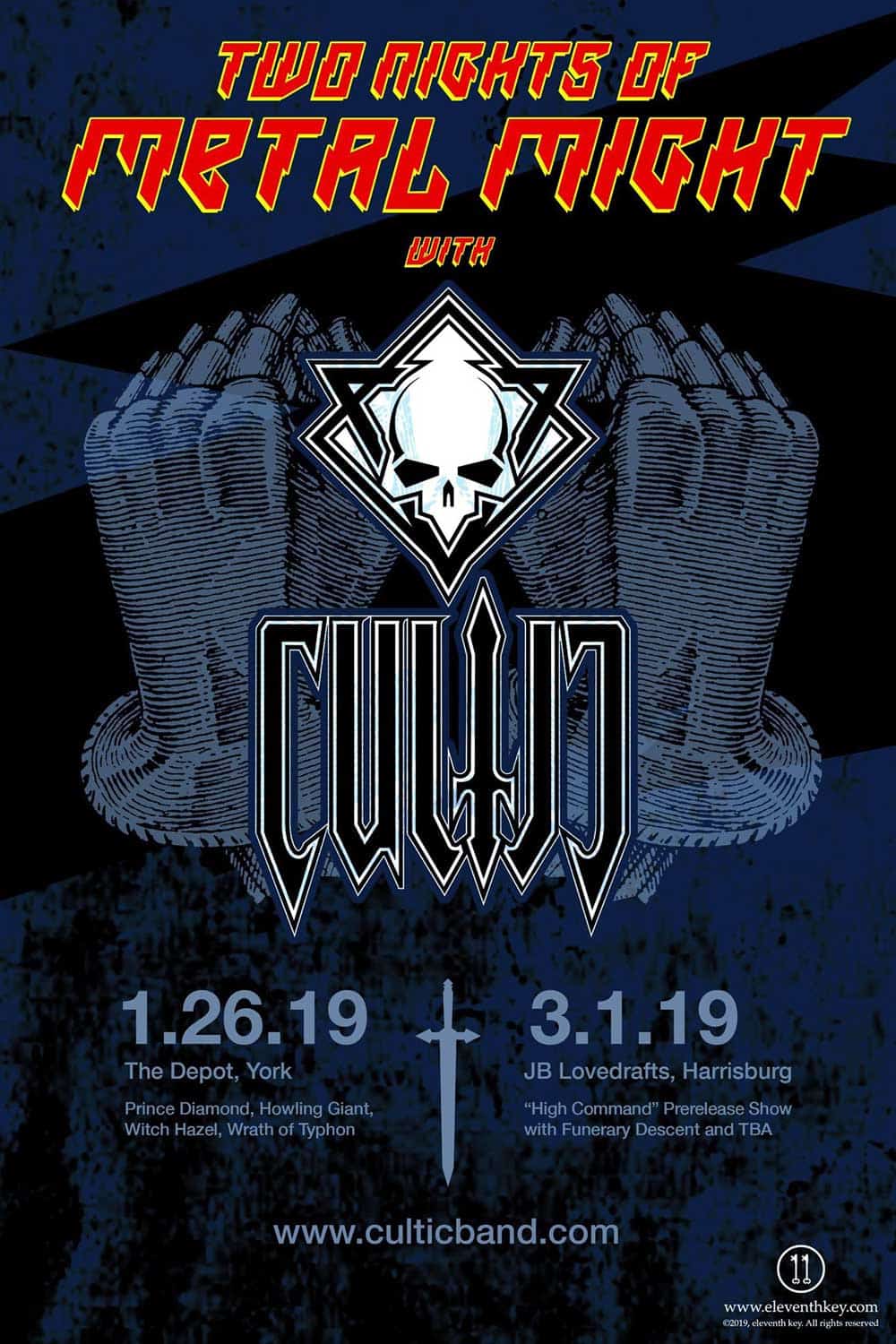 Cultic Spring 2019 Show Flyer