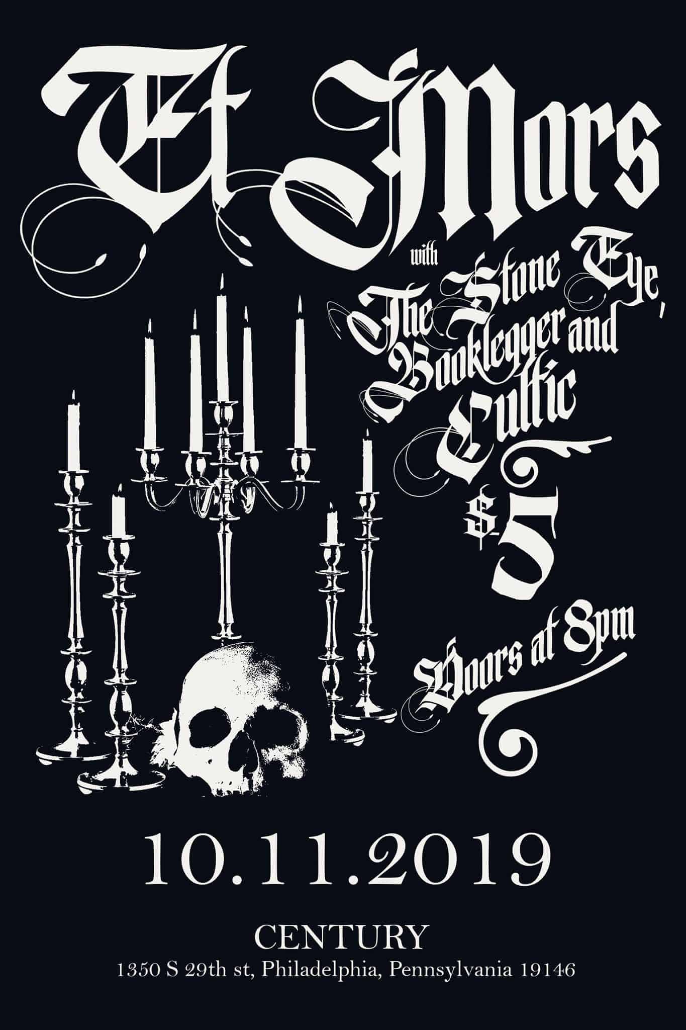The Stone Eye, Cultic, Et Mors and Booklegger Heavy Metal Show Poster