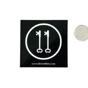 Eleventh Key Sticker Size