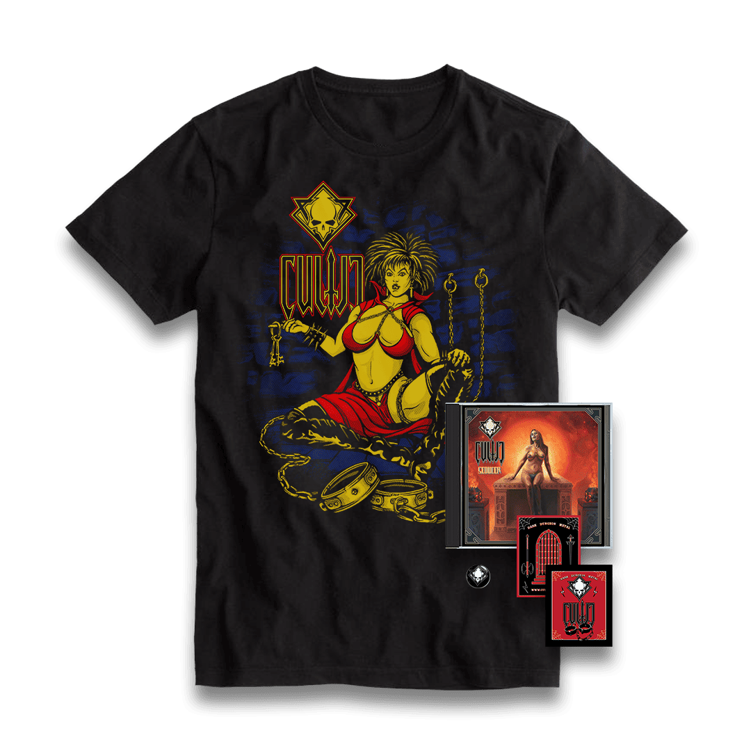 Cultic Seducer T-Shirt, Cd-r, Button, and Stickers