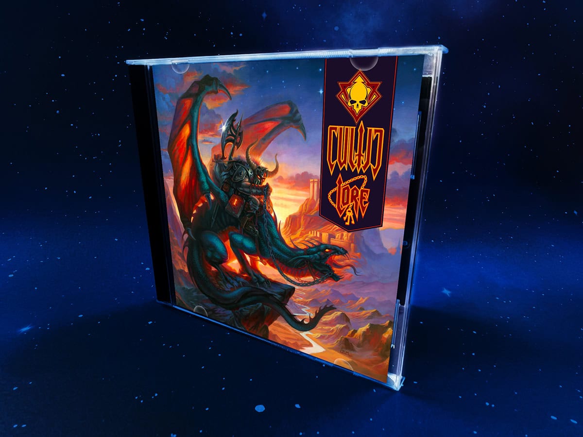 Cultic LORE CD on Blue Stars Background