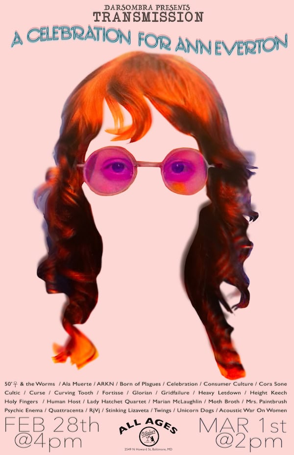 Darsombra Presents TRANSMISSION - Celebration for Ann Everton Show Flyer